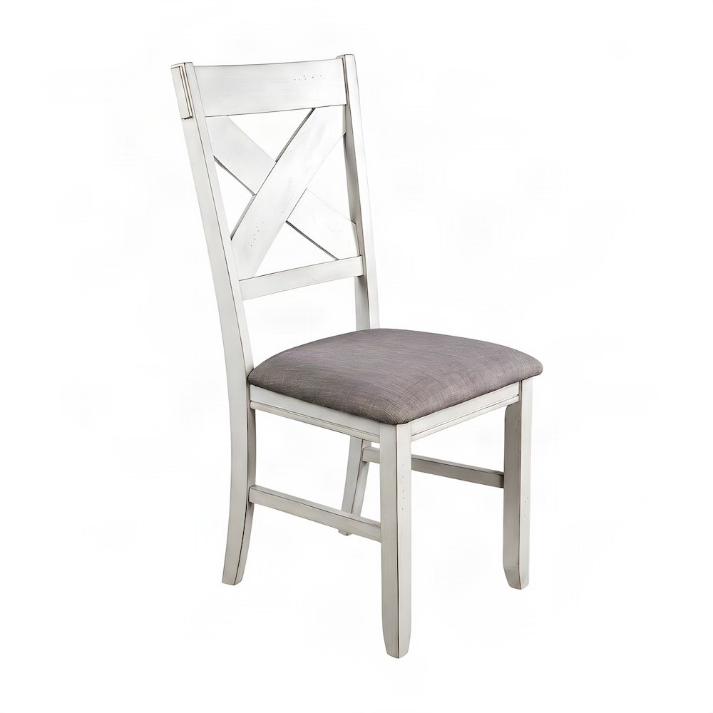 Rubberwood Solid High-Back Windsor Farmhouse Dining Chairs Set of 2