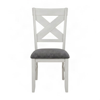 Rubberwood Solid High-Back Windsor Farmhouse Dining Chairs Set of 2