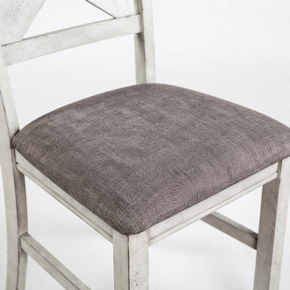 Rubberwood Solid High-Back Windsor Farmhouse Dining Chairs Set of 2