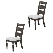 Solid Hardwood Ladder Back Dining Chair for Kitchen Dining Room, Set of 2