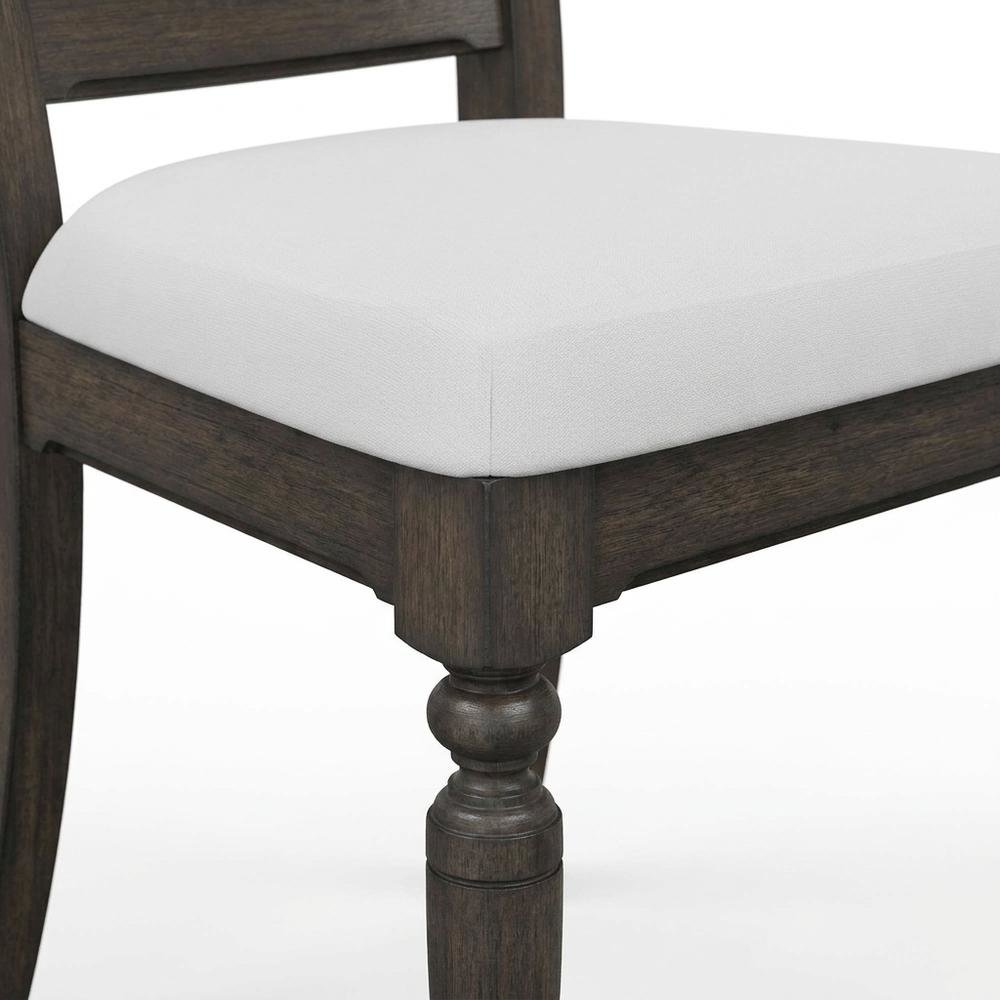 Solid Hardwood Ladder Back Dining Chair for Kitchen Dining Room, Set of 2