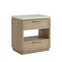 Toffee Nightstand with Rope Fronts and Transitional Style