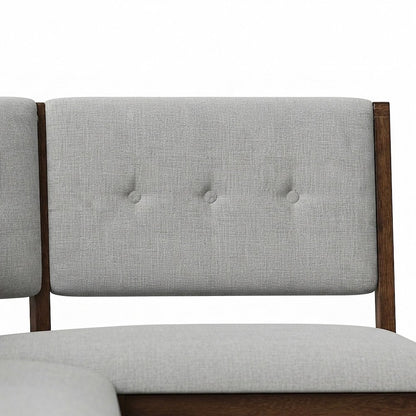 Solid Rubberwood L-Shaped Corner Bench, Banquette Dining Seat