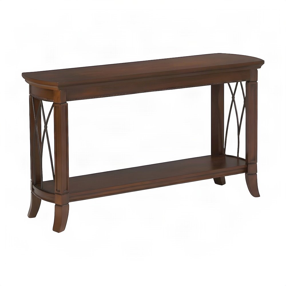 Solid Rubberwood and Birch Sofa Table, Console Entryway Table
