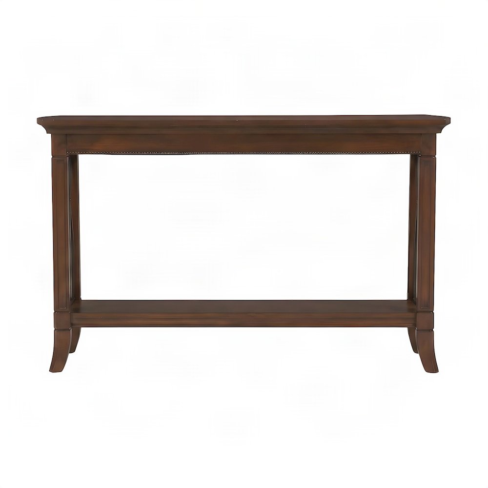Solid Rubberwood and Birch Sofa Table, Console Entryway Table