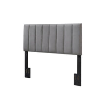 Gray Twin Upholstered Headboard with Padded Design for Comfortable Support