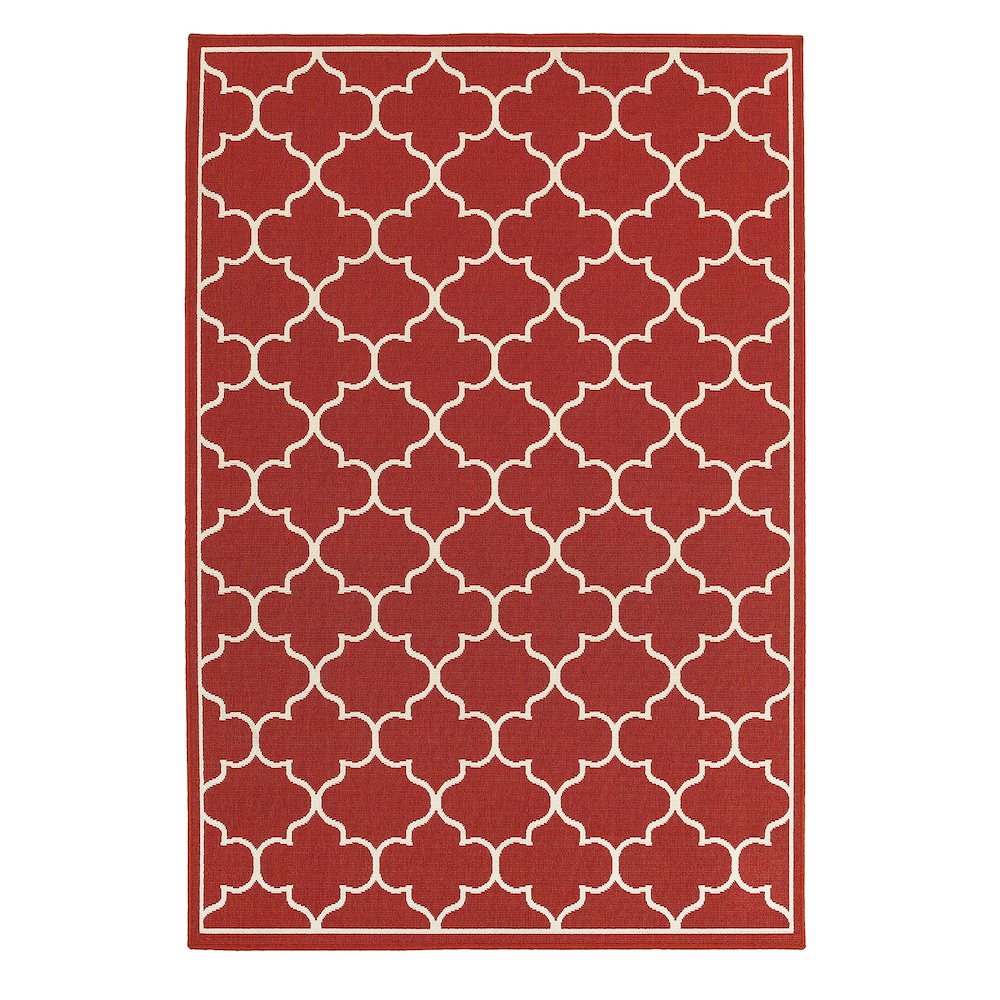 MERIDIAN Red 7'10 Area Rug