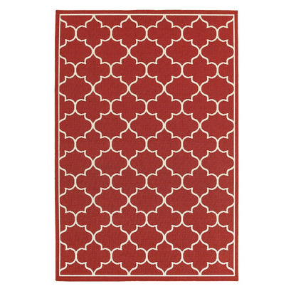 MERIDIAN Red 7'10 Area Rug