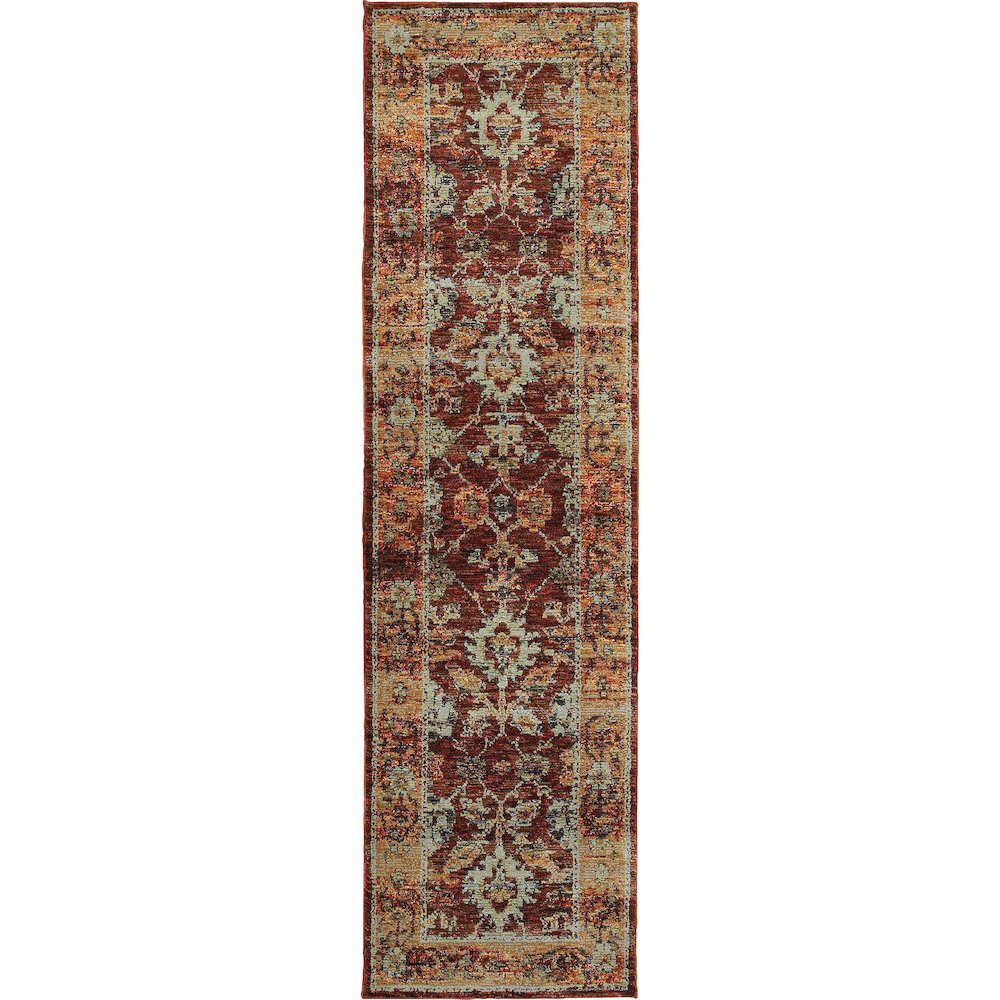 ANDORRA Red 2' 6 X 12' Area Rug