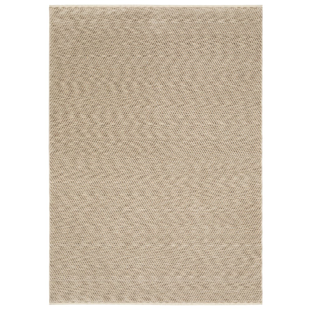 4X6 Casual Rug Made of Polyester, Beige color