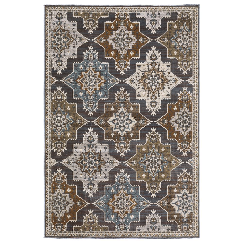 ELLINGTON Blue 5' 3 X  7' 6 Area Rug