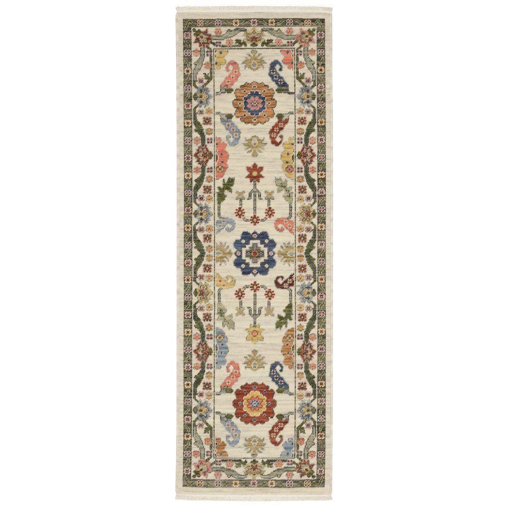 LUCCA Ivory 2' 6 X 12' Area Rug