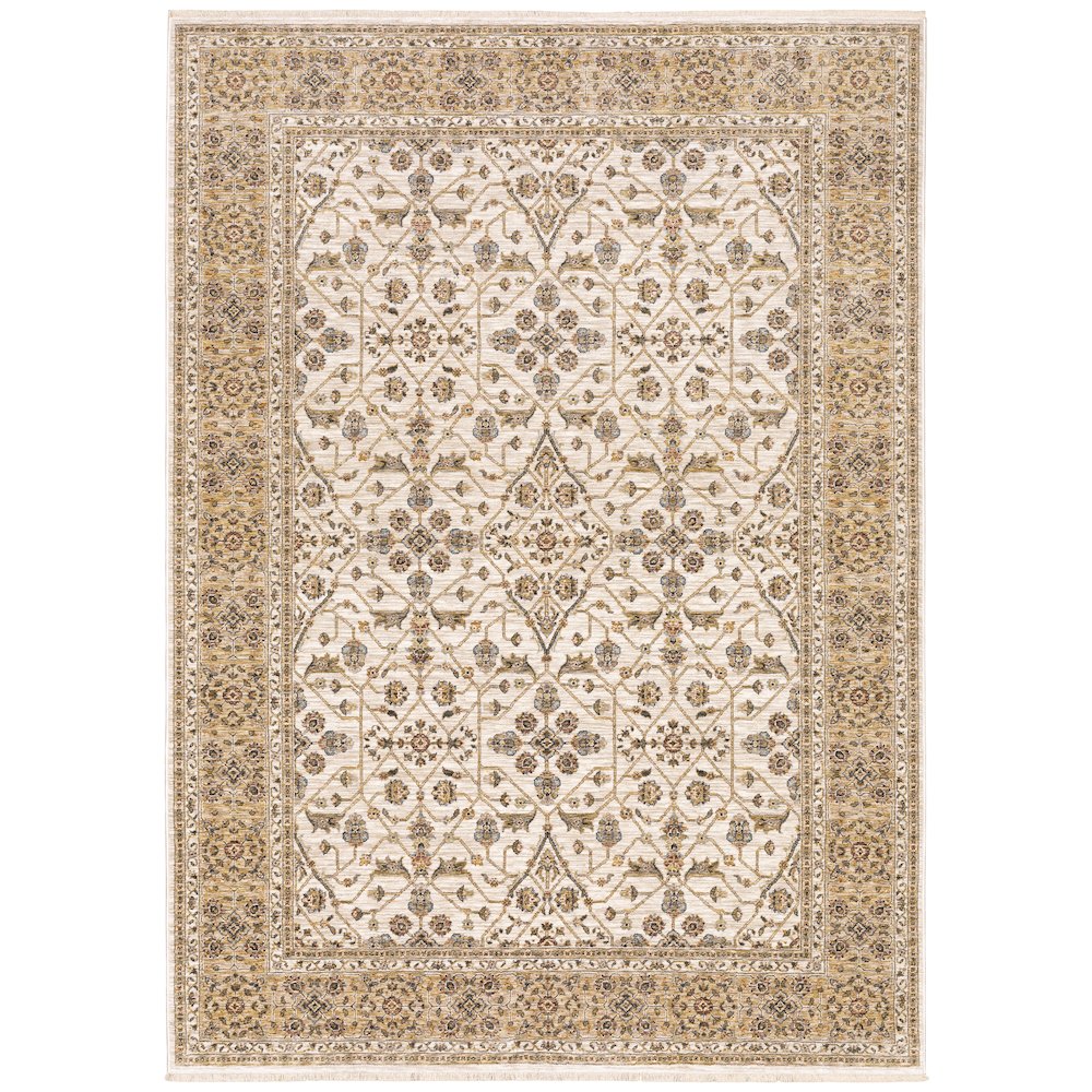 MAHARAJA Ivory 3' 3 X  5' Area Rug