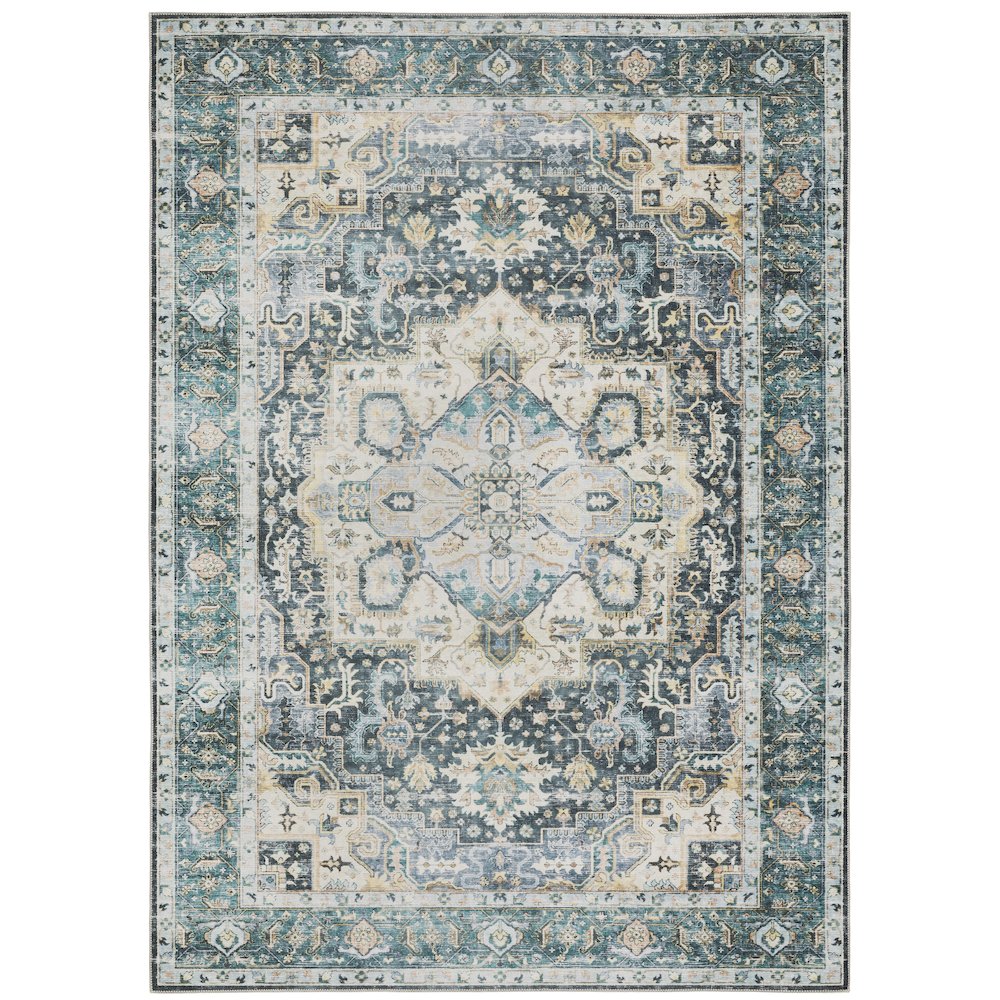 CHARLESTON Blue 5' X  7' Area Rug
