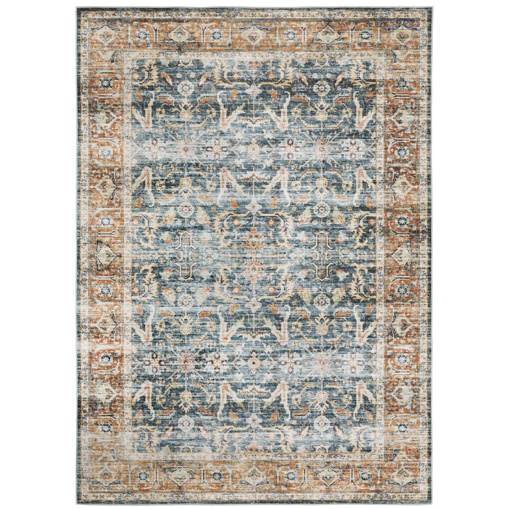 CHARLESTON Blue 5' X  7' Area Rug