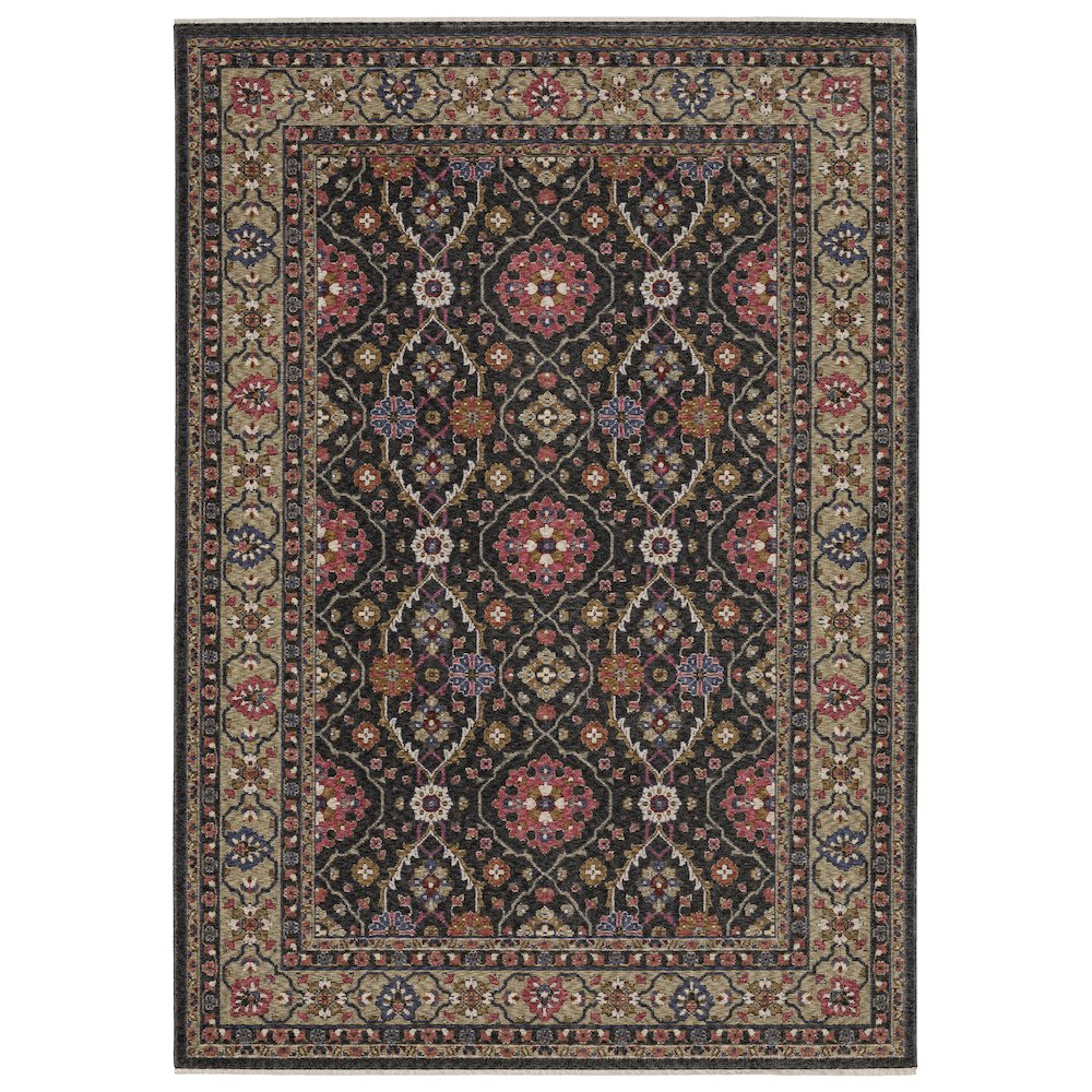HASTINGS HA07D5' 3" X  7' 6" Charcoal color rug