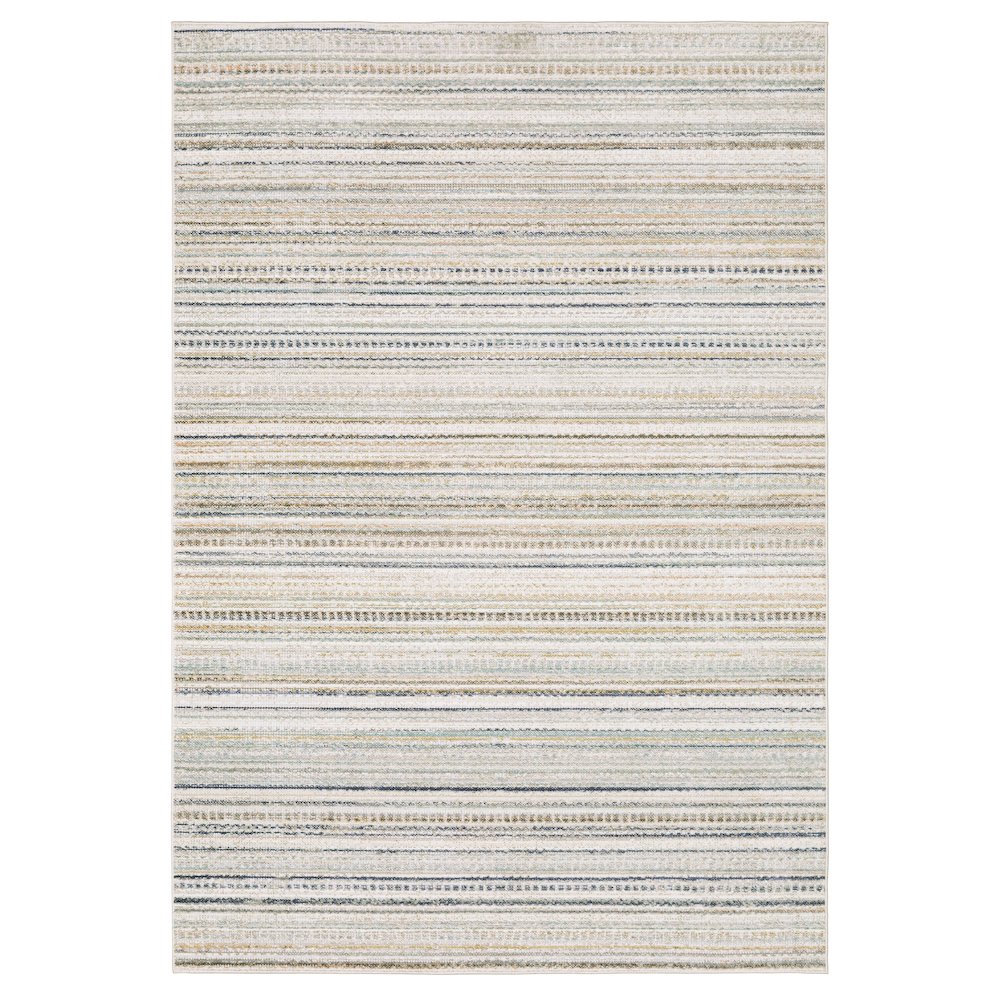 Casual Rug 7'10" X 10'10" Size in Beige/ Multi Color
