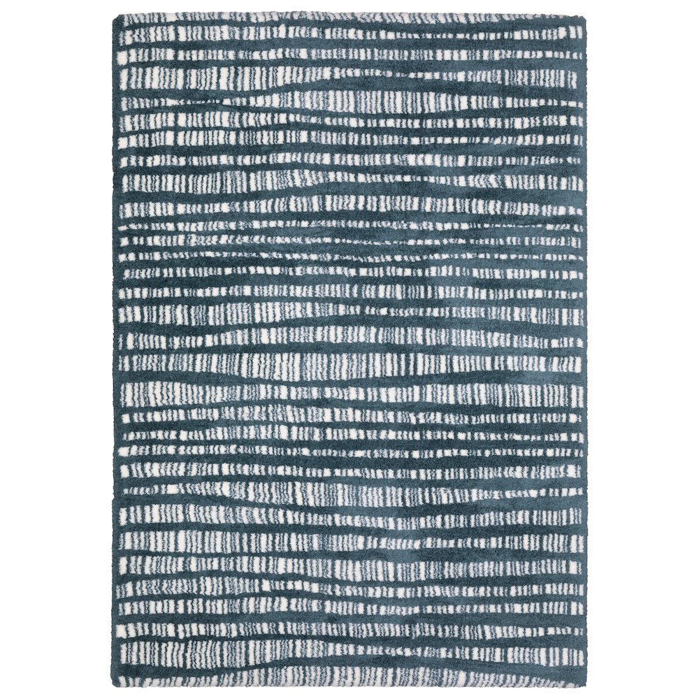 5X8 Casual Rug Made of Polyester, Blue color