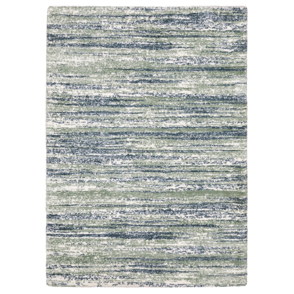 5X8 Casual Rug Made of Polyester, Blue color