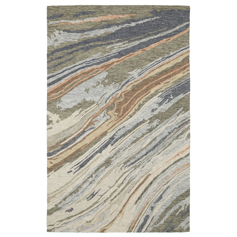 10X13 Contemporary Rug Made of Wool, Grey color