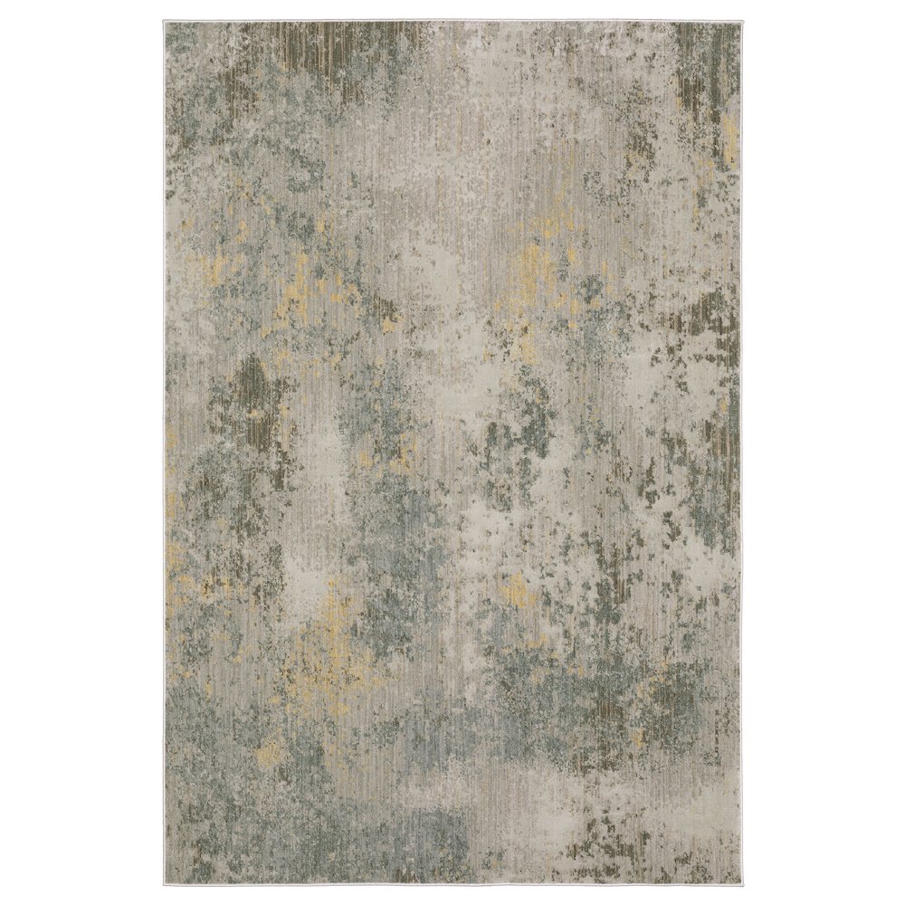 Contemporary Rug 6' 7" X  9' 6" Size in Beige/ Yellow Color