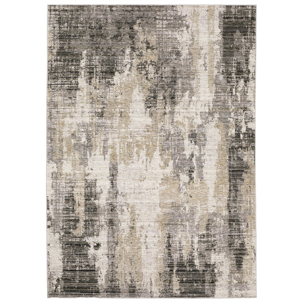 NEBULOUS Grey 7'10 X 10'10 Area Rug