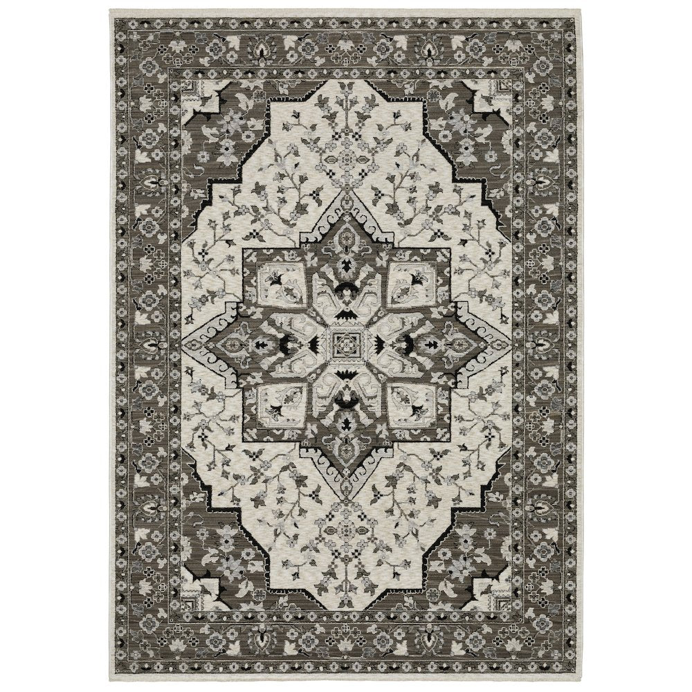 CHAMBERLAIN CH09A7'10" X 10'10" Ivory color rug