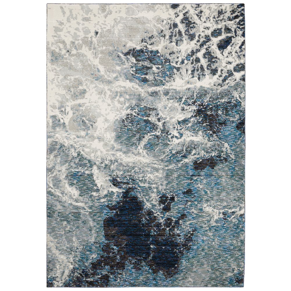 EVOLUTION Blue 7'10 X 10'10 Area Rug