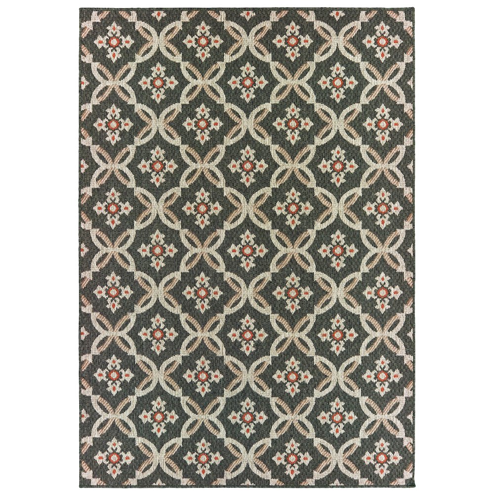 LATITUDE Grey 9'10 X 12'10 Area Rug