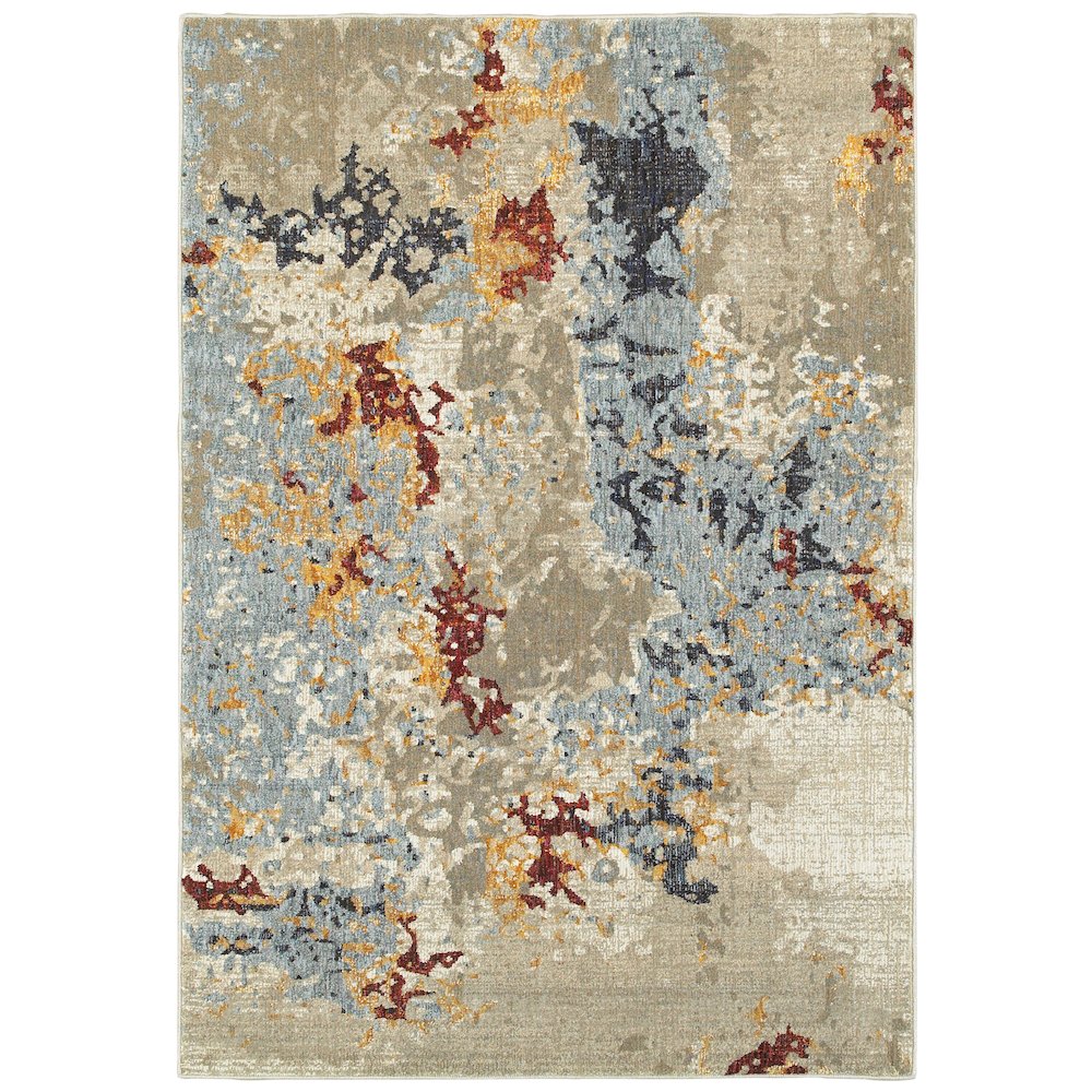 EVOLUTION Beige 10' X 13' 2 Area Rug