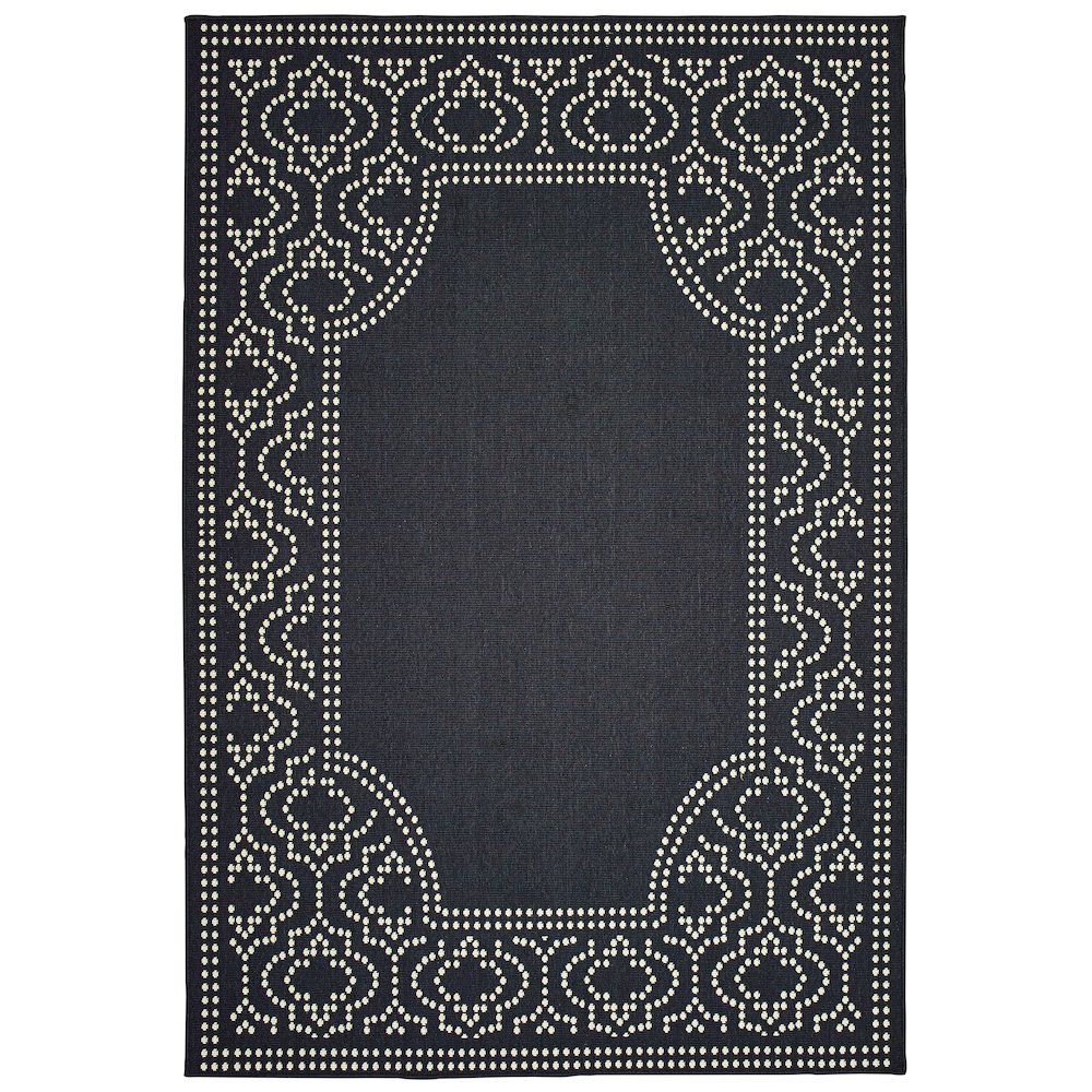 MARINA Black 8' 6 X 13' Area Rug