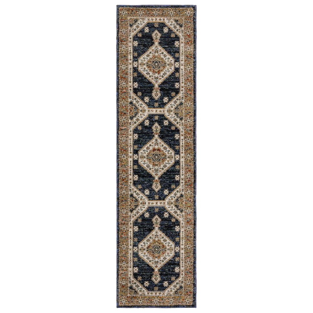 ANDORRA Blue 2' 3 X  8' Area Rug