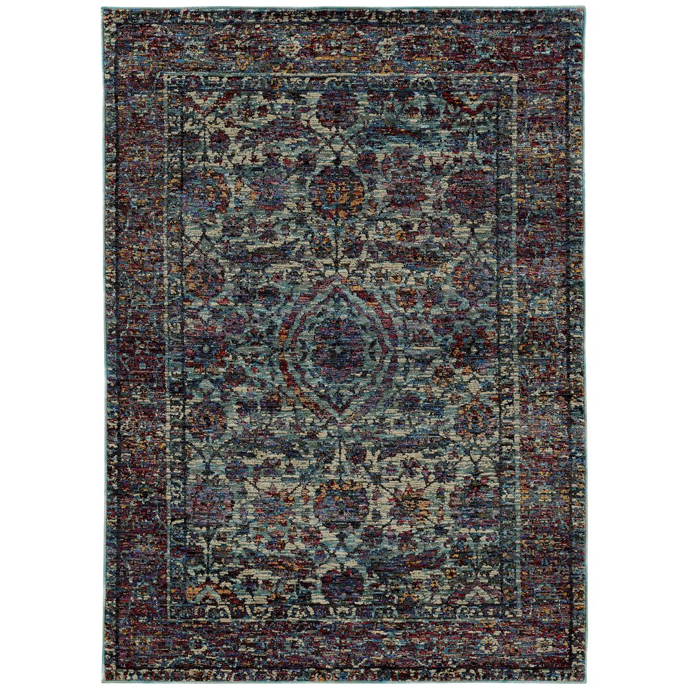 ANDORRA Blue 1'10 X  3' 2 Area Rug