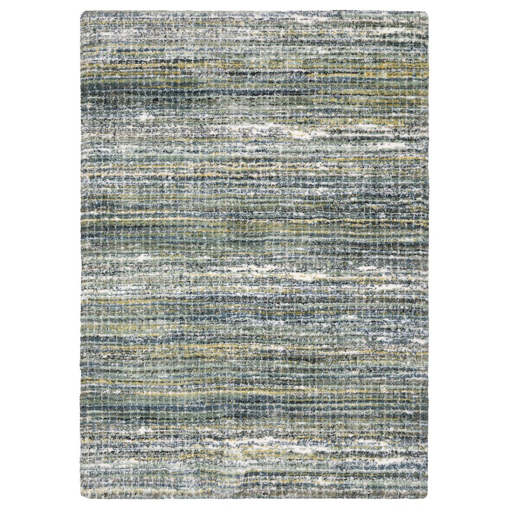 Scatter Casual Rug Made of Polyester, Green color