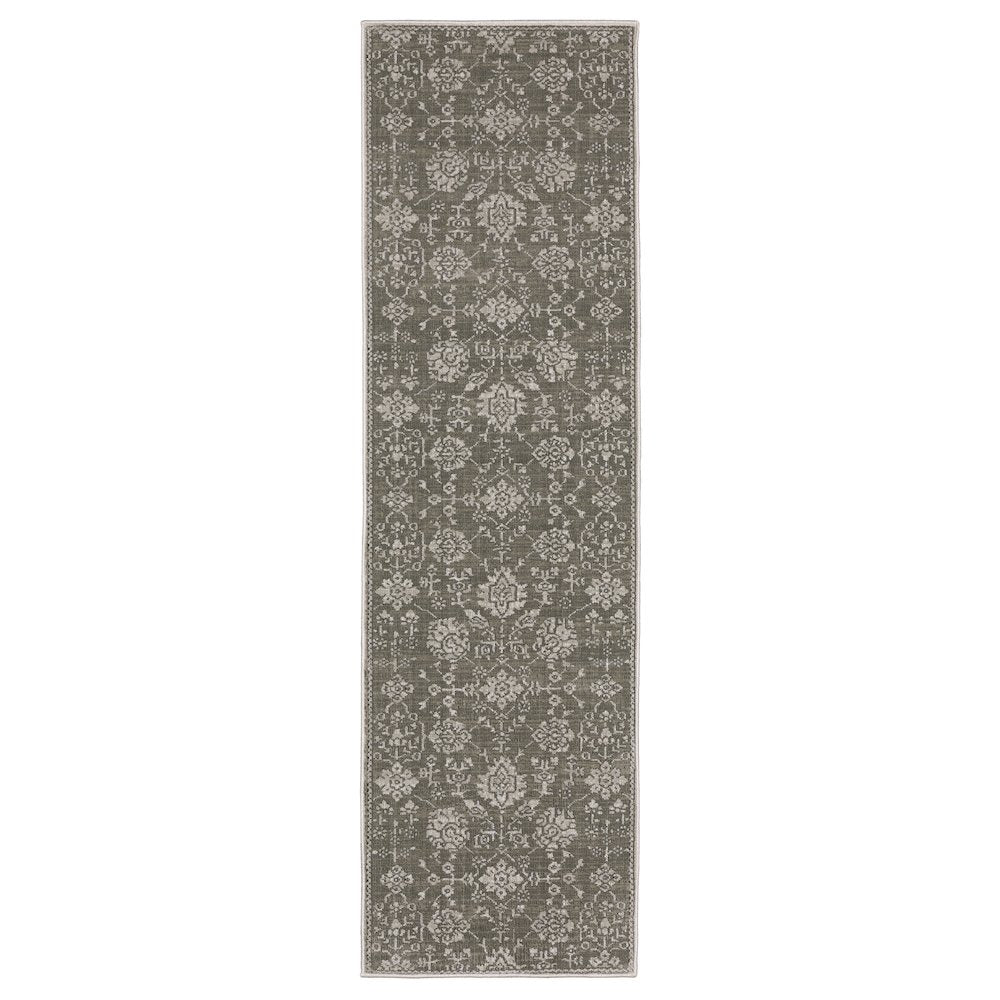 INTRIGUE Grey 2' 3 X  7' 6 Area Rug