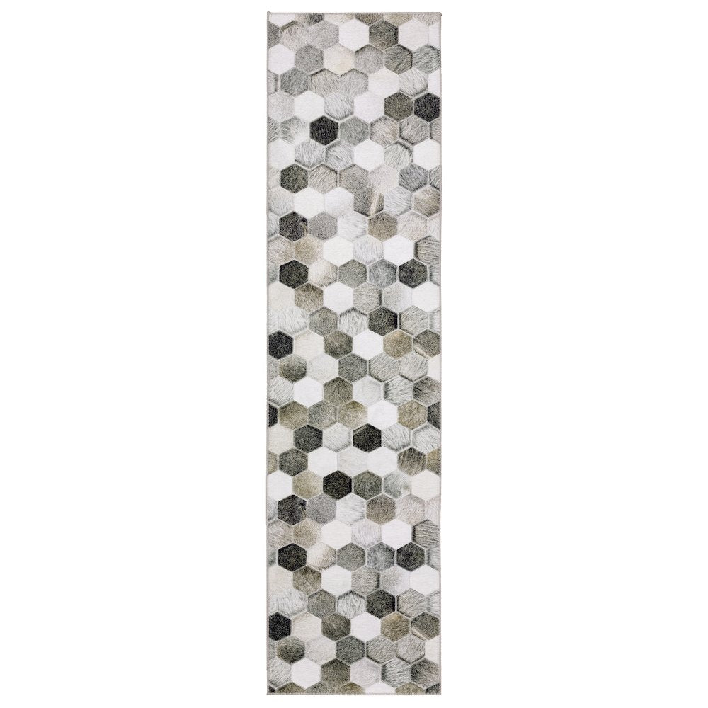 MYERS Grey 2' X  8' Area Rug