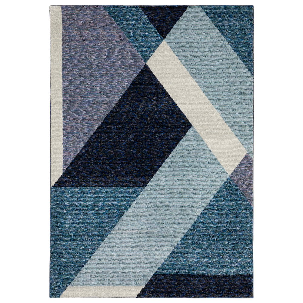 STRADA Blue 3' 3 X  5' 2 Area Rug