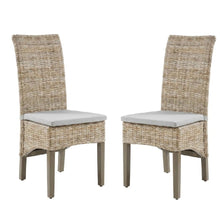 Gray dining chair set with sturdy frame and comfortable seats for dining room
