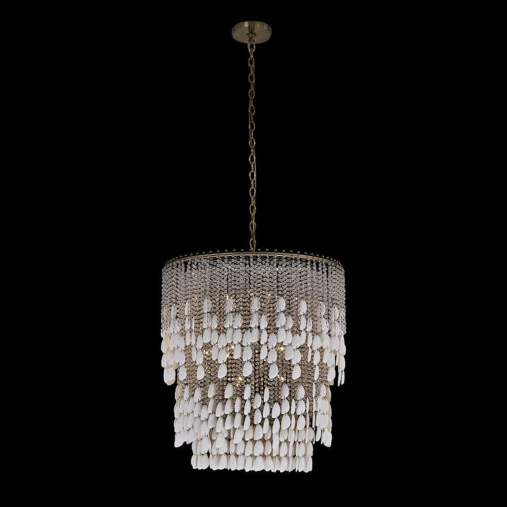 Farfalle 28-in 18 Light (40-watt) Brushed Champagne Gold Chandelier