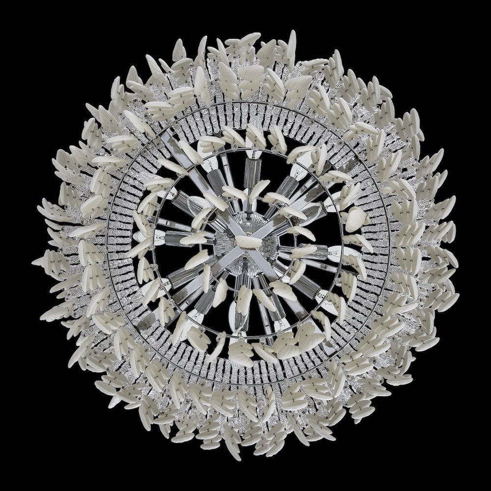 Farfalle 28-in 18 Light (40-watt) Brushed Champagne Gold Chandelier