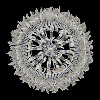 Farfalle 28-in 18 Light (40-watt) Brushed Champagne Gold Chandelier