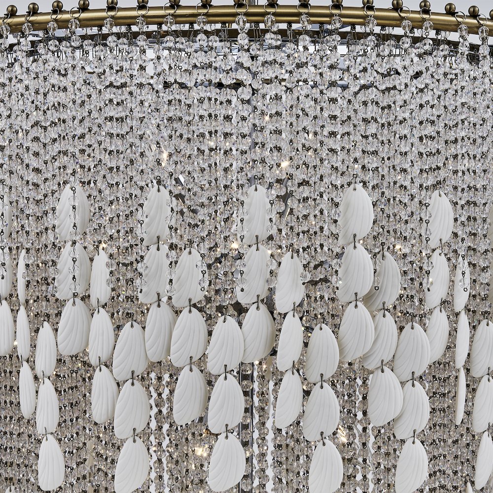 Farfalle 28-in 18 Light (40-watt) Brushed Champagne Gold Chandelier