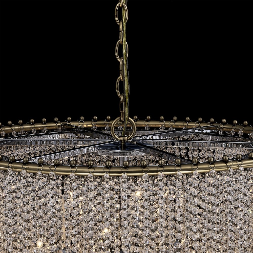 Farfalle 28-in 18 Light (40-watt) Brushed Champagne Gold Chandelier