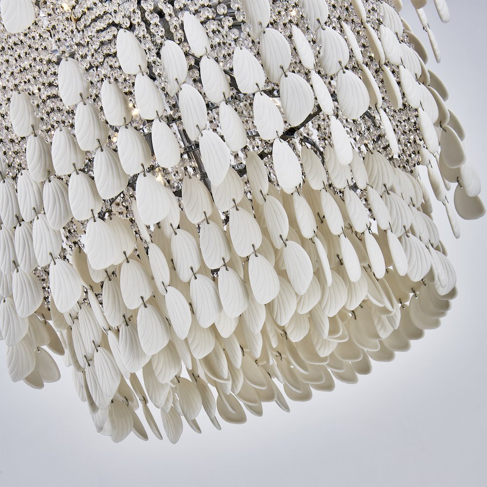 Farfalle 28-in 18 Light (40-watt) Brushed Champagne Gold Chandelier