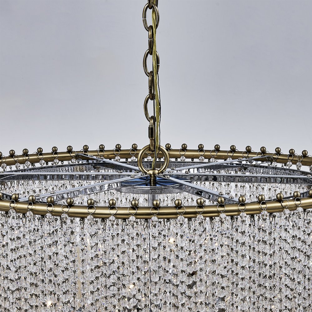 Farfalle 28-in 18 Light (40-watt) Brushed Champagne Gold Chandelier