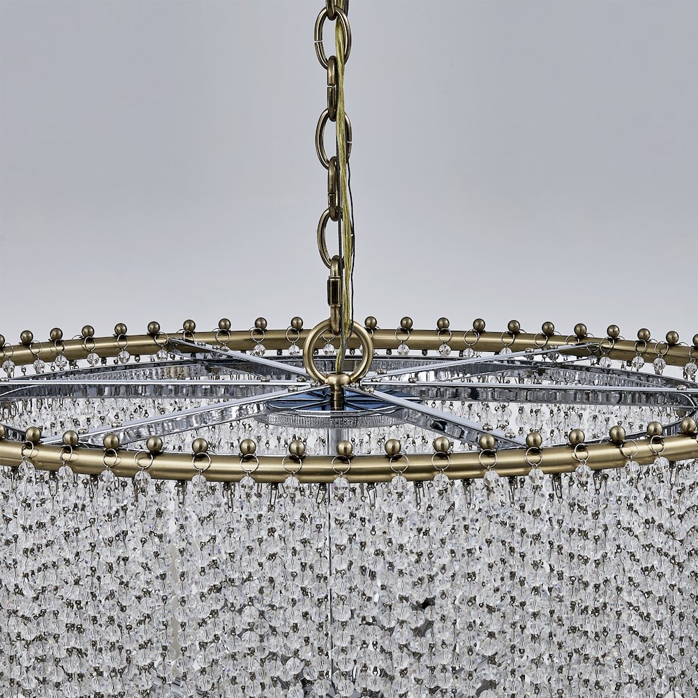 Farfalle 28-in 18 Light (40-watt) Brushed Champagne Gold Chandelier