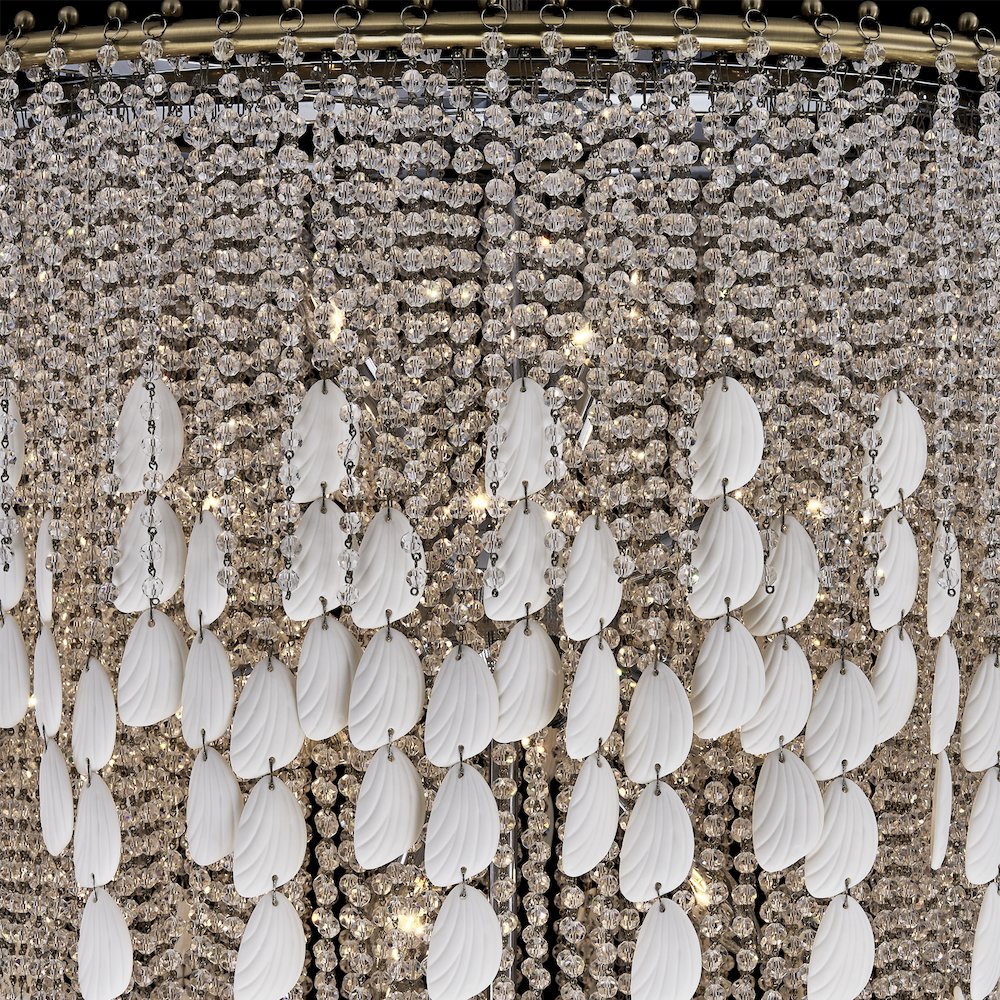 Farfalle 28-in 18 Light (40-watt) Brushed Champagne Gold Chandelier