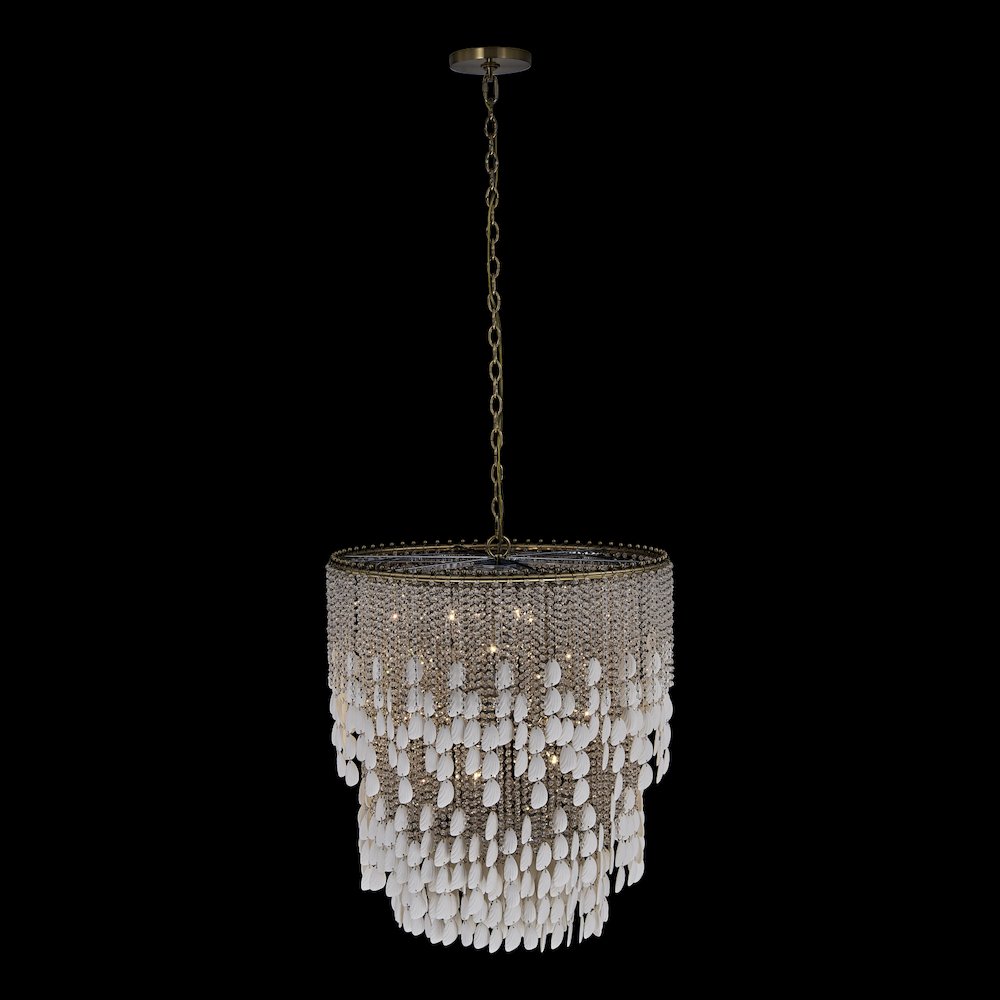 Farfalle 28-in 18 Light (40-watt) Brushed Champagne Gold Chandelier