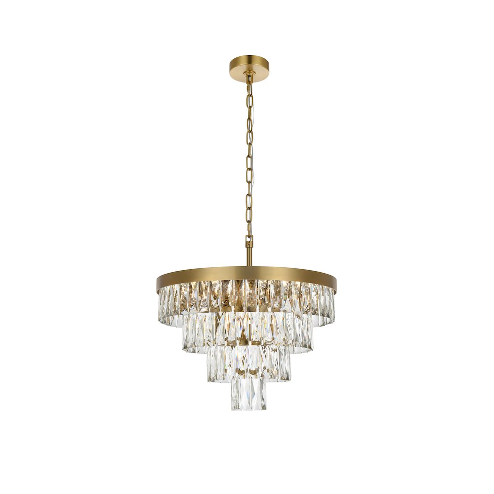 Josephine 20 Inch Round Chandelier In Satin Gold