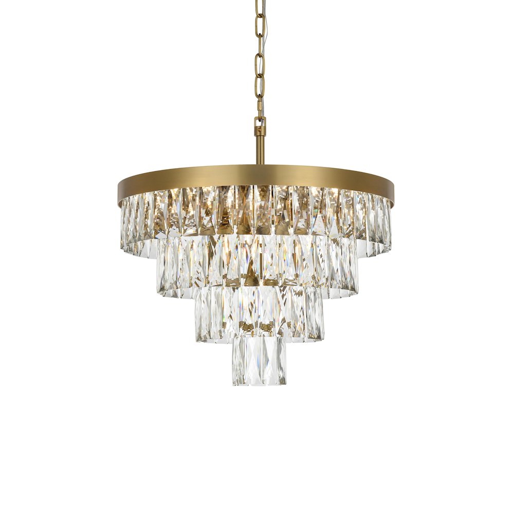 Josephine 20 Inch Round Chandelier In Satin Gold